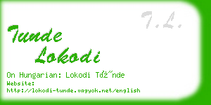 tunde lokodi business card
